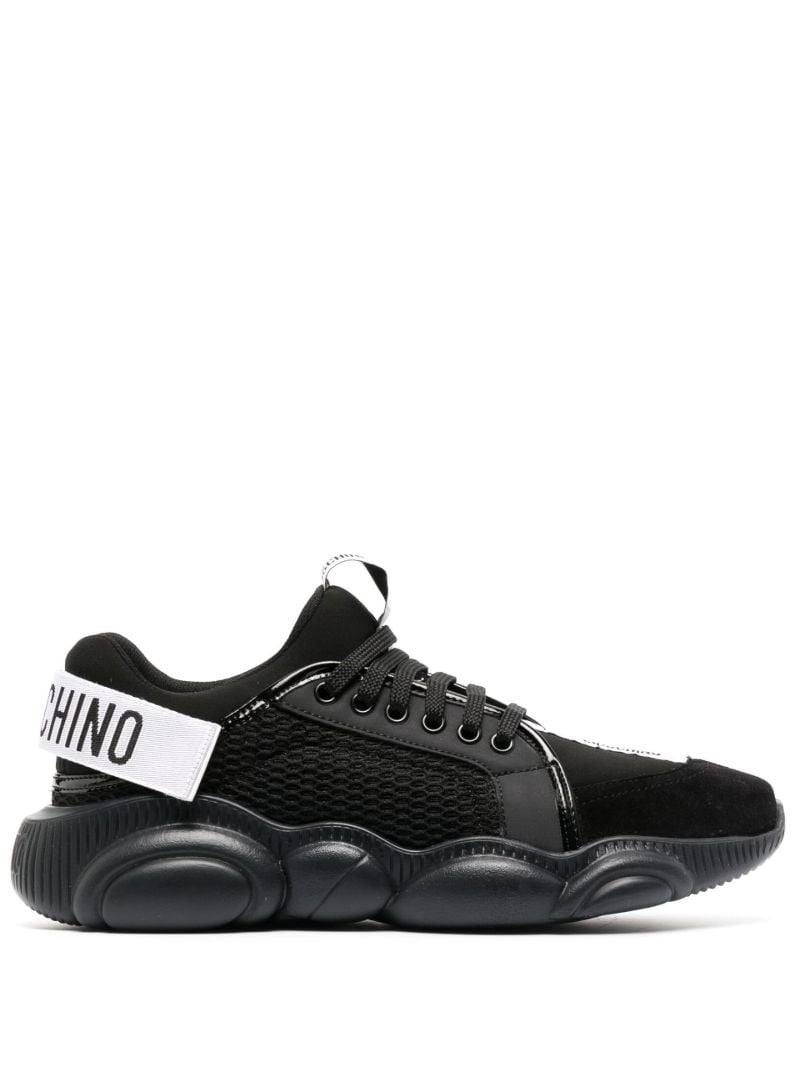 Black Teddy Leather Sneakers