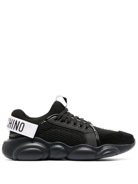 Black Teddy Leather Sneakers