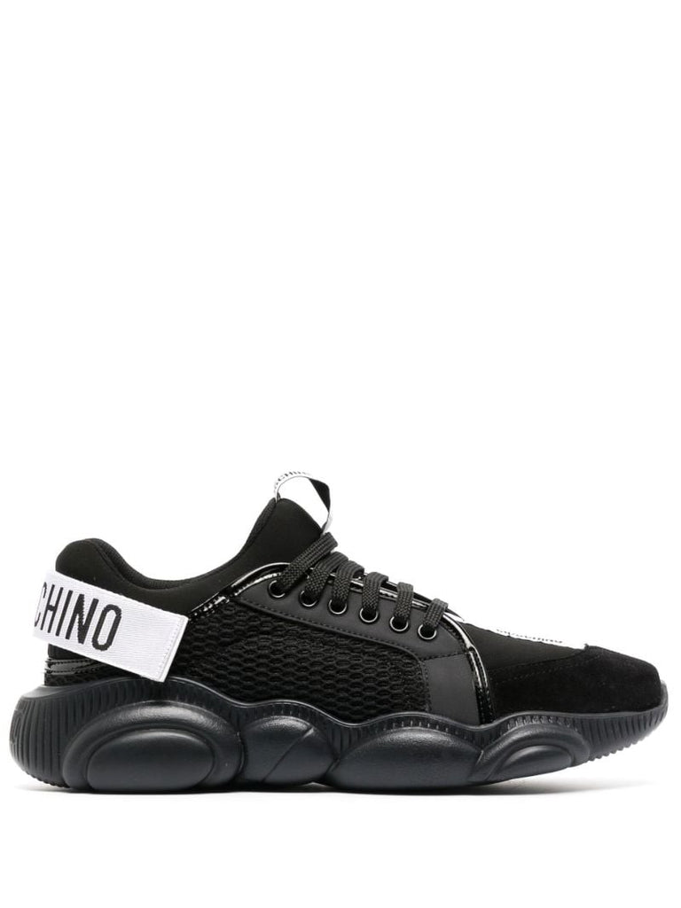 Black Teddy Leather Sneakers