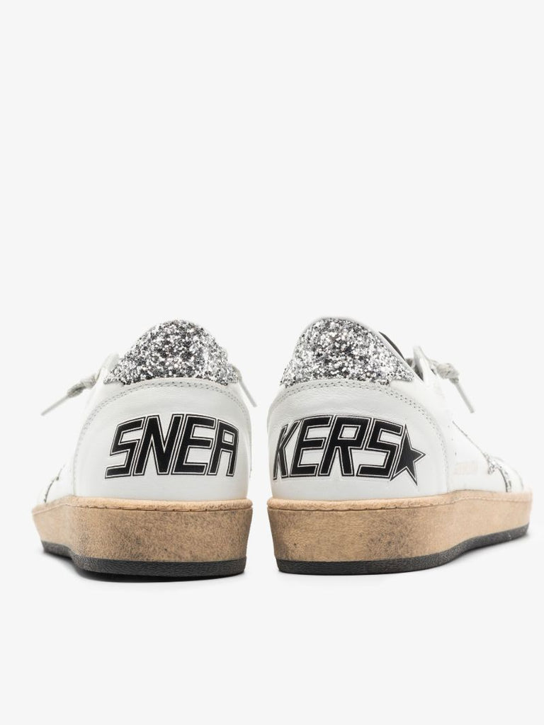 White Ball Star Leather Sneakers