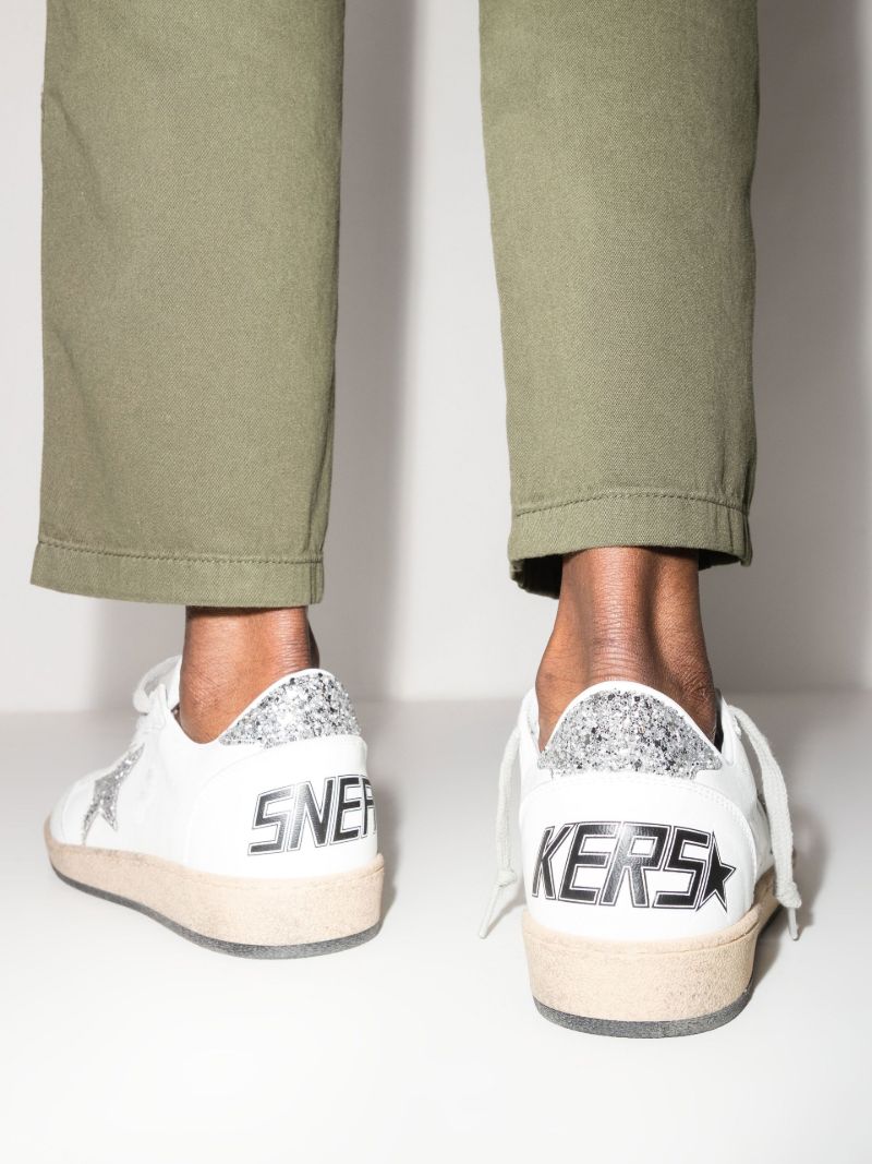 White Ball Star Leather Sneakers