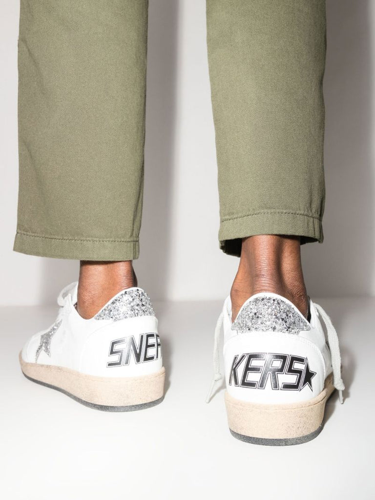 White Ball Star Leather Sneakers