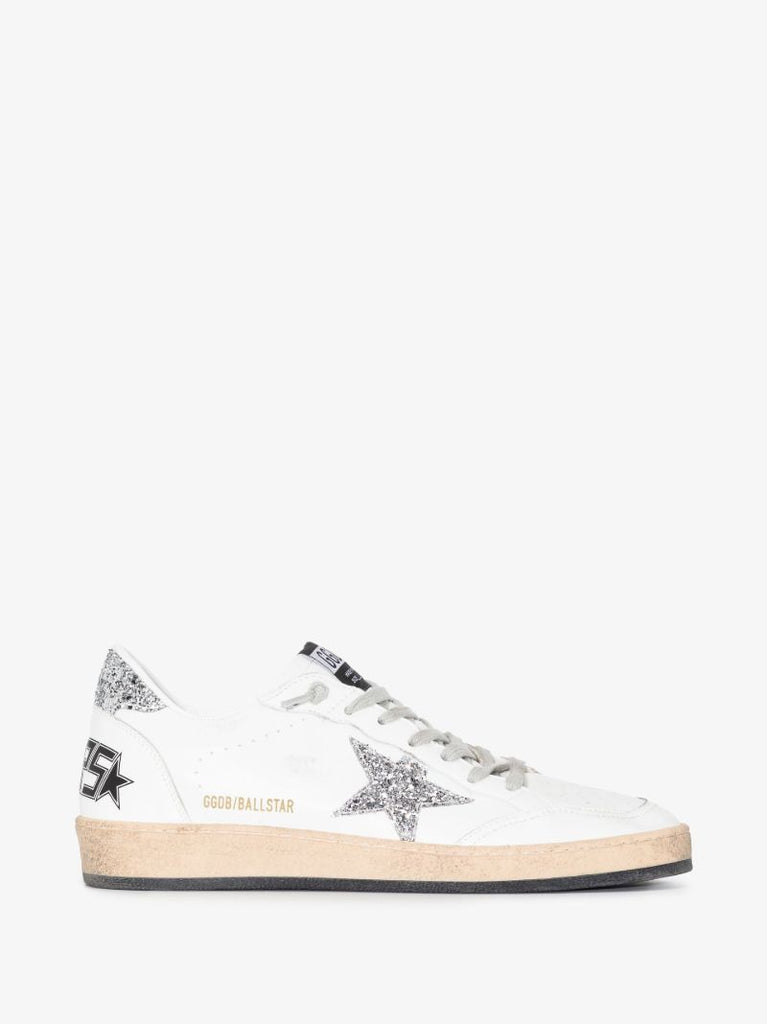 White Ball Star Leather Sneakers