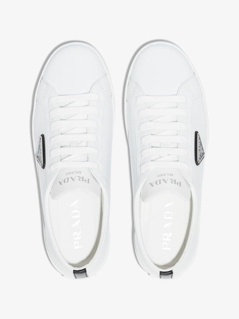 White Lane Low Top Leather Sneakers
