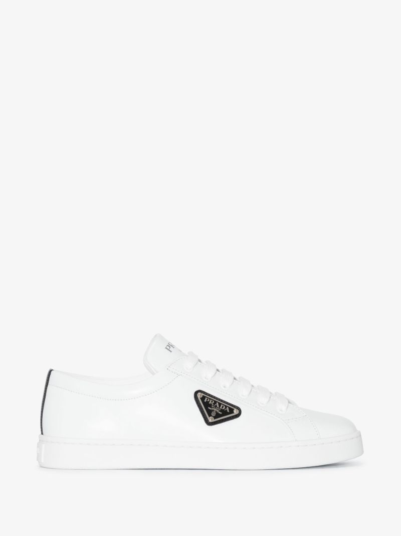 White Lane Low Top Leather Sneakers