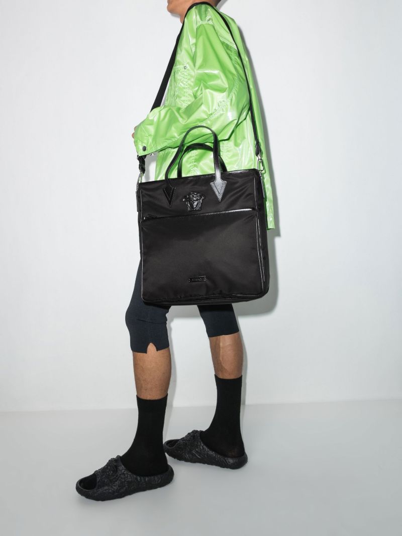 Black Medusa Logo Tote Bag