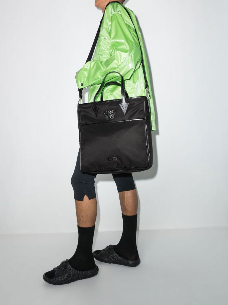 Black Medusa Logo Tote Bag