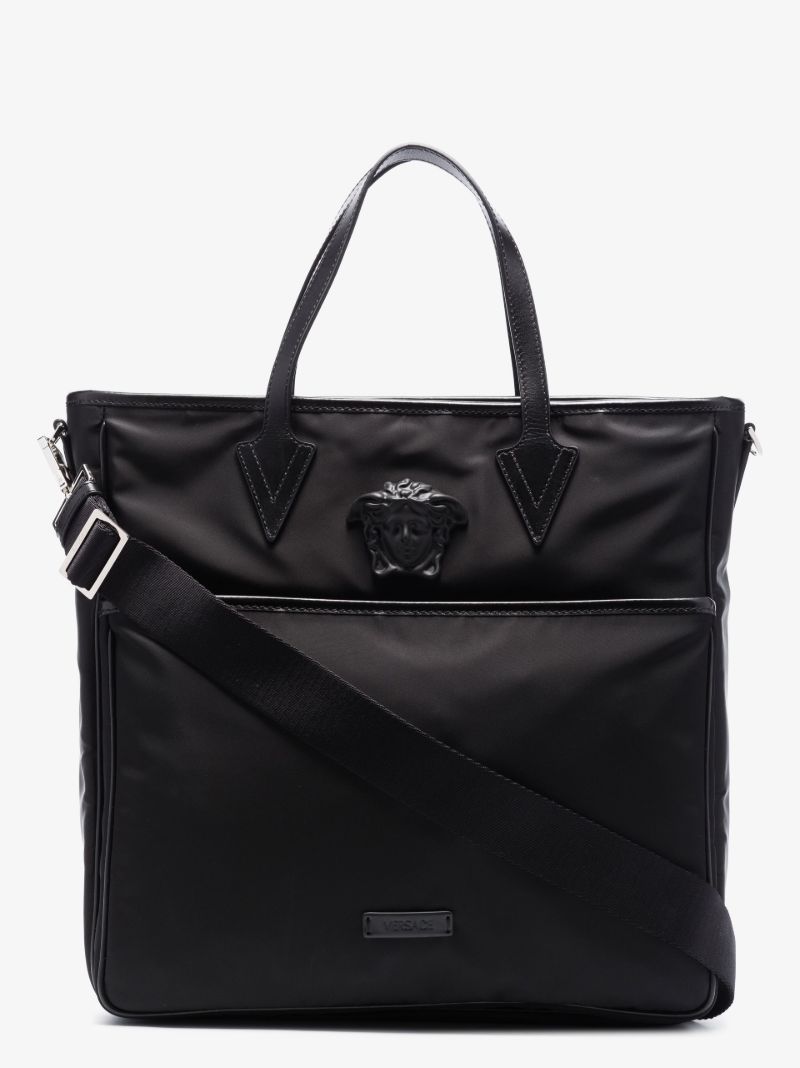 Black Medusa Logo Tote Bag