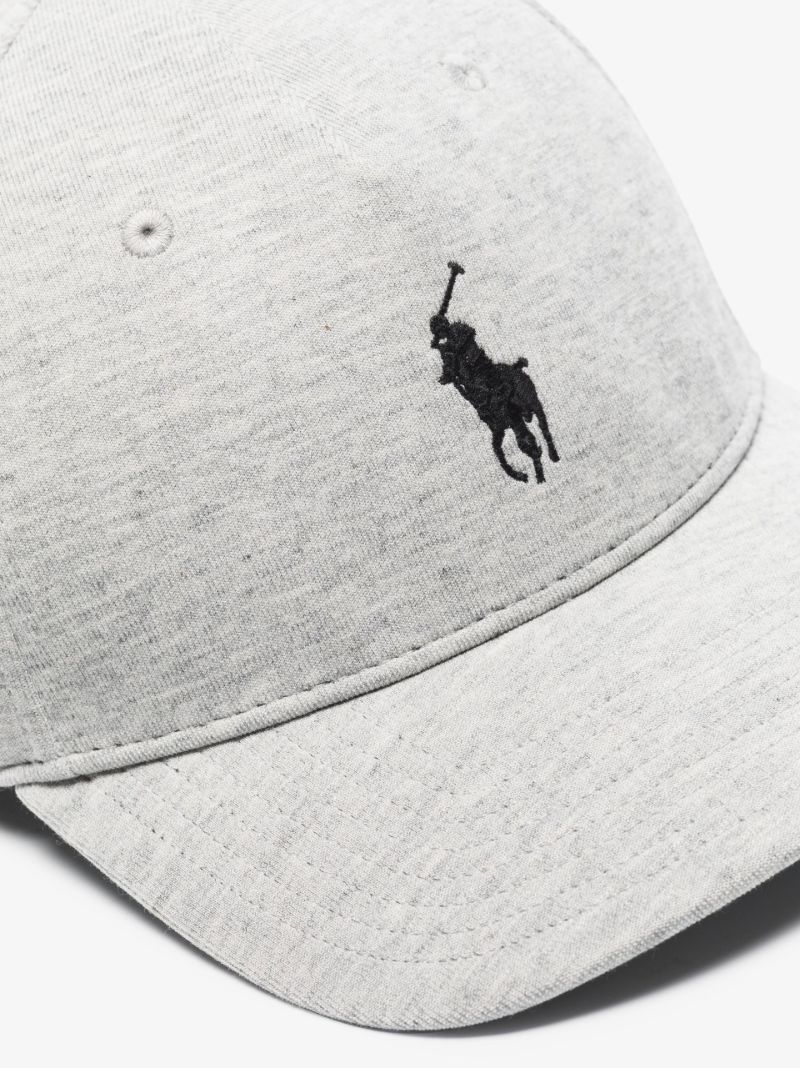 Grey Classic Polo Pony Cap