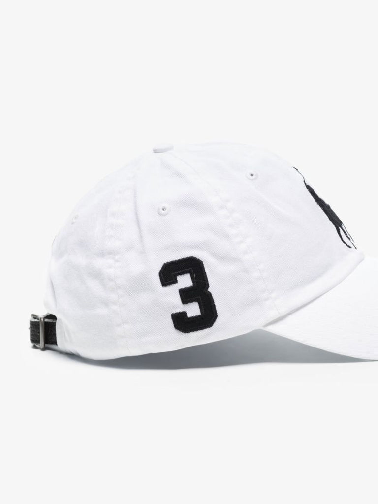 White Big Pony Chino Cotton Cap