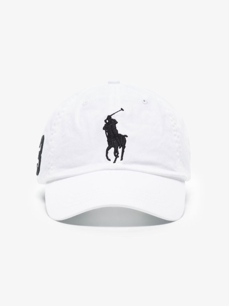 White Big Pony Chino Cotton Cap