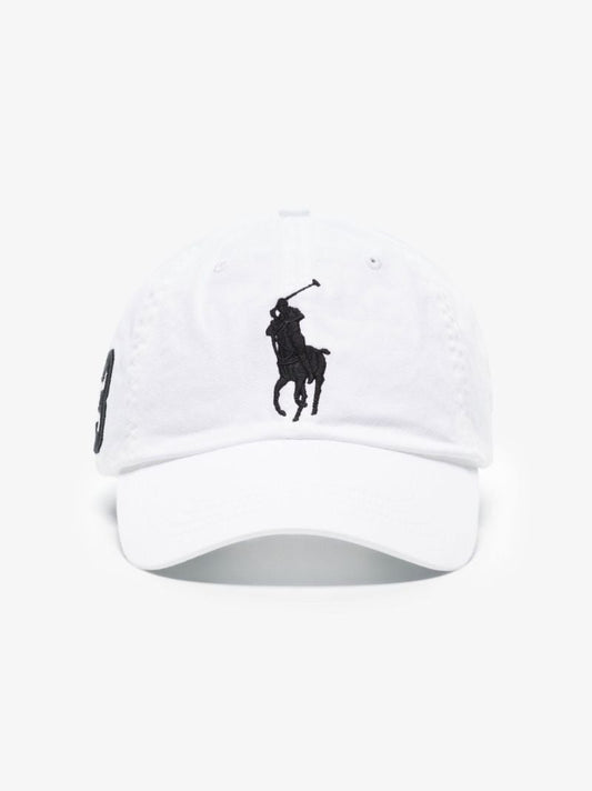 White Big Pony Chino Cotton Cap