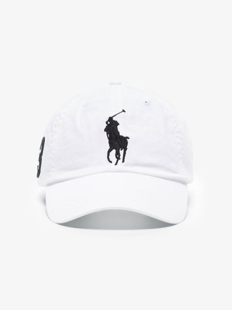White Big Pony Chino Cotton Cap