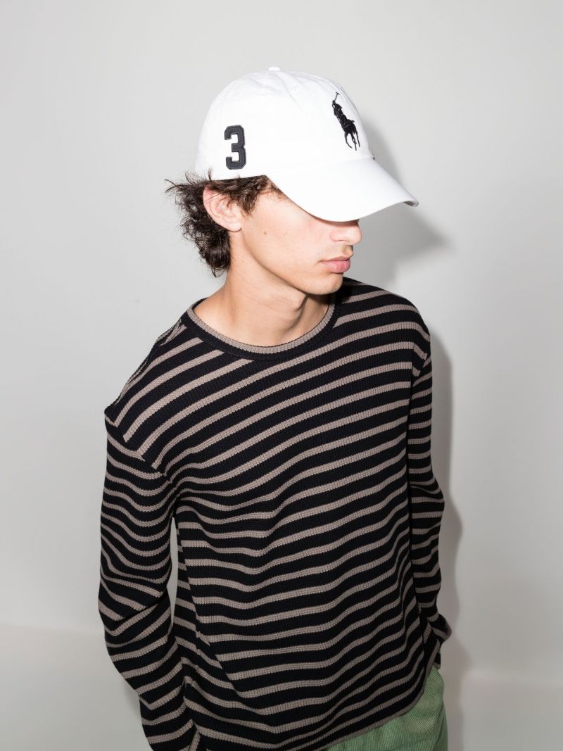 White Big Pony Chino Cotton Cap