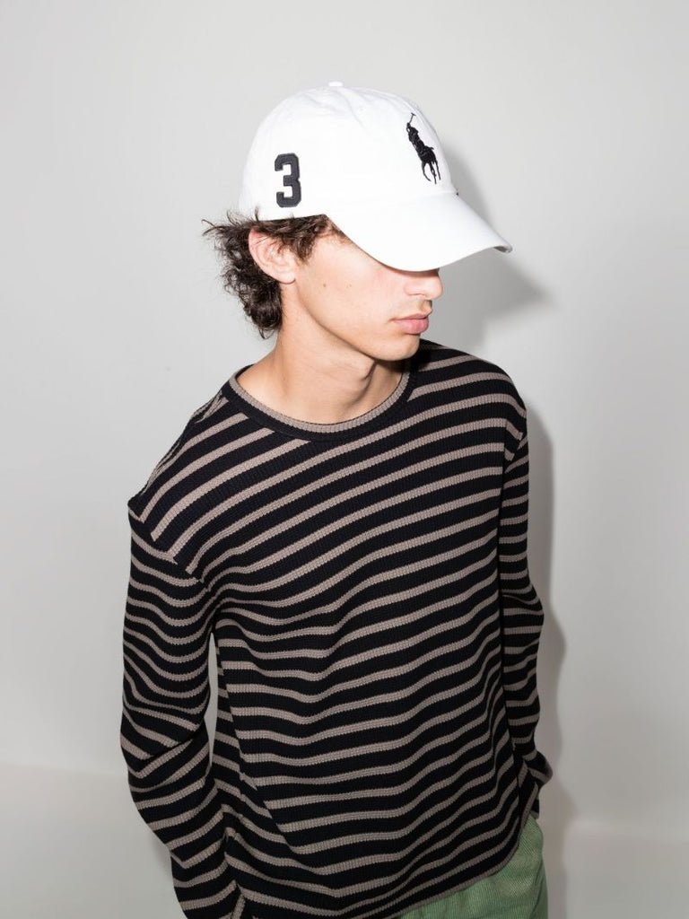 White Big Pony Chino Cotton Cap