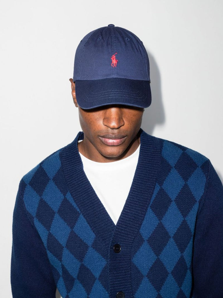 Blue Classic Polo Pony Cap