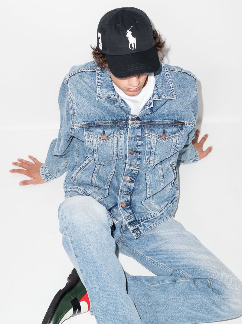 Black Big Pony Chino Cotton Cap