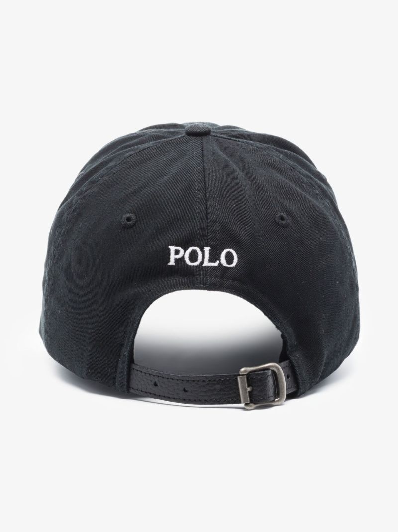 Black Big Pony Chino Cotton Cap