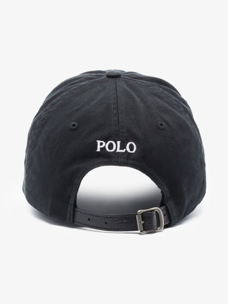 Black Big Pony Chino Cotton Cap