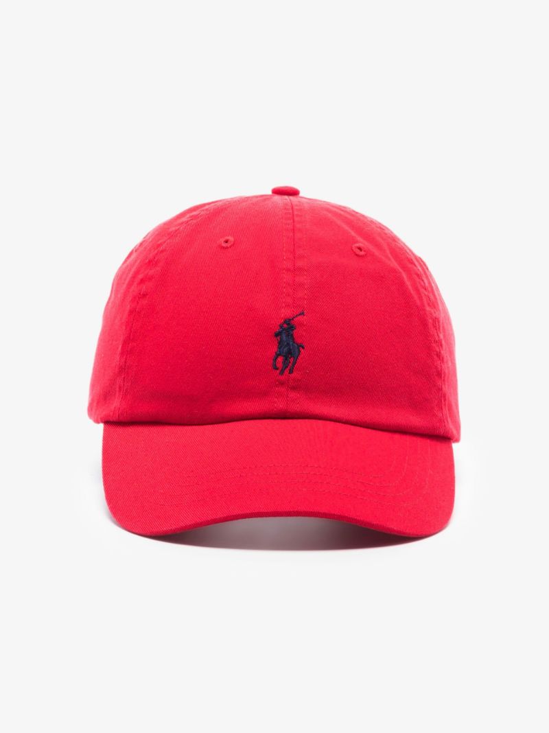Red Classic Polo Pony Cap