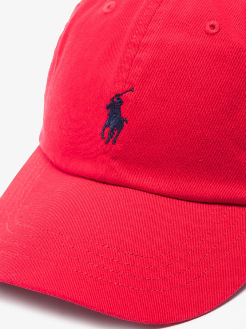 Red Classic Polo Pony Cap