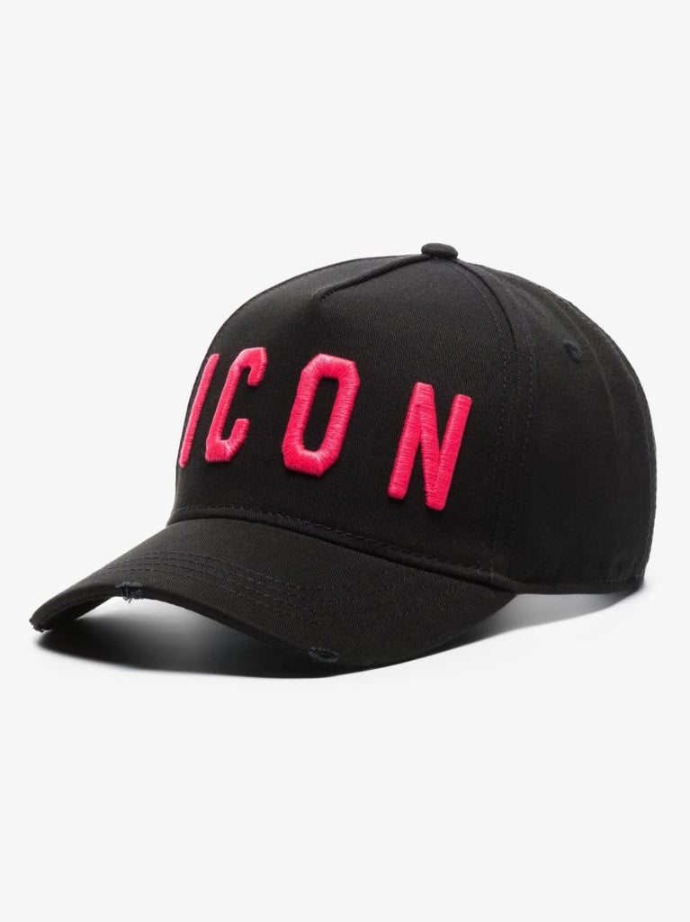 Black Icon Logo Baseball Cap