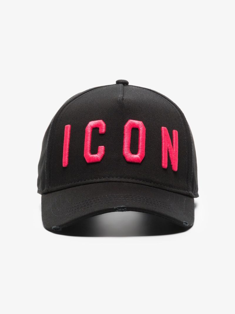 Black Icon Logo Baseball Cap