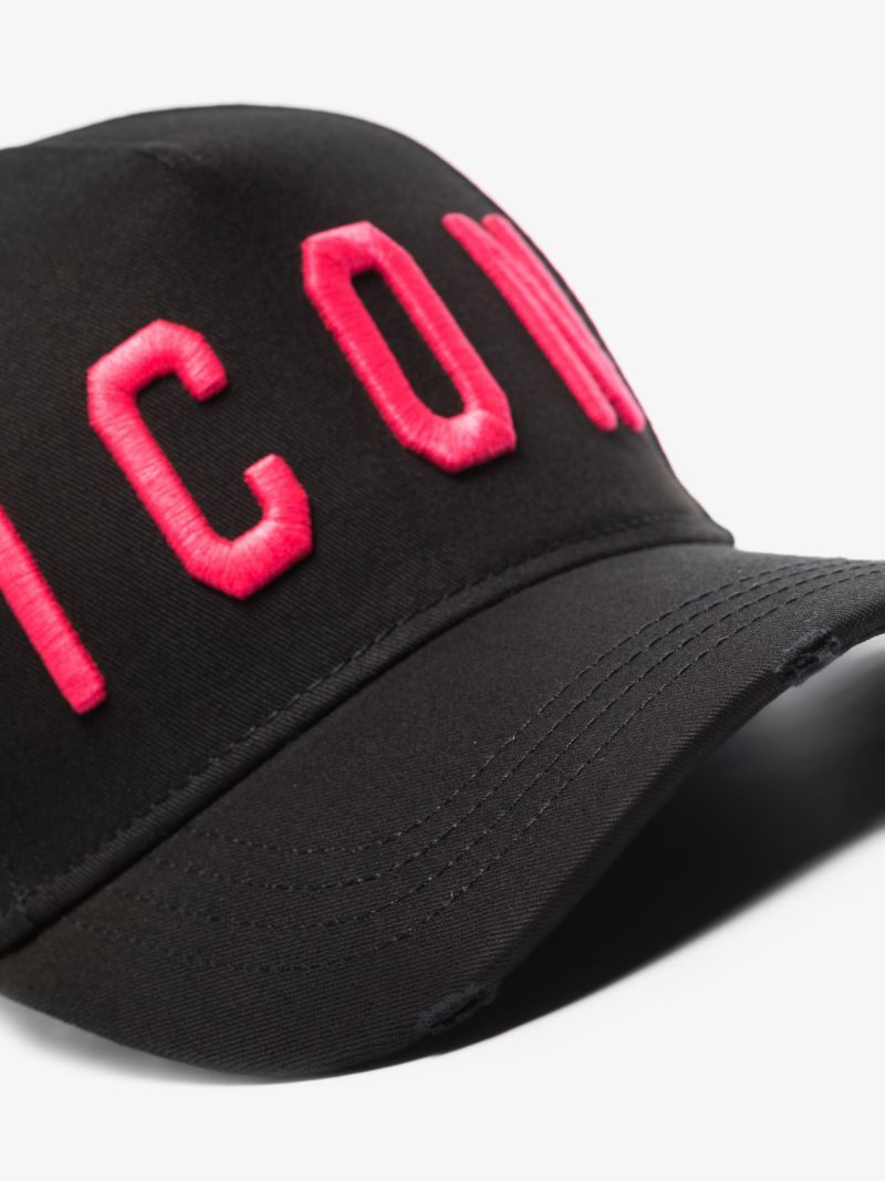 Black Icon Logo Baseball Cap