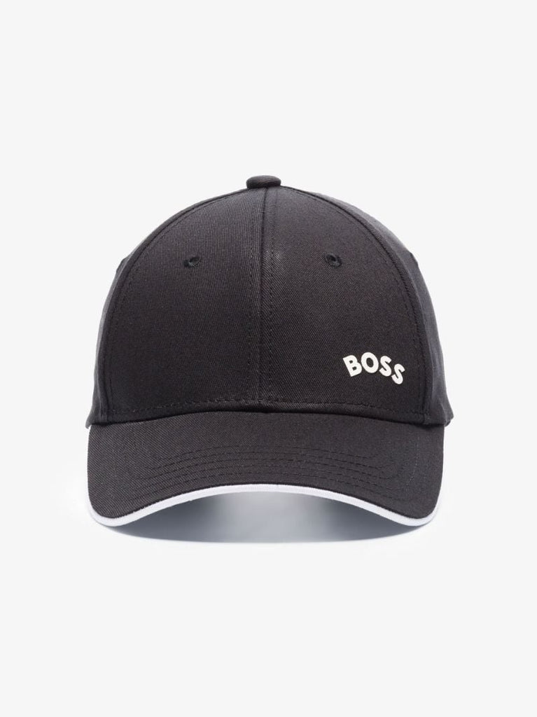 Black Logo Cotton Baseball Cap