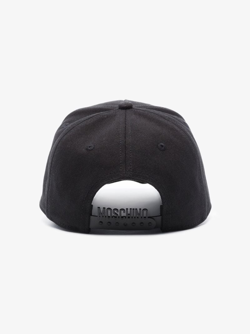 X Smiley Black Double Smiley Cotton Baseball Cap