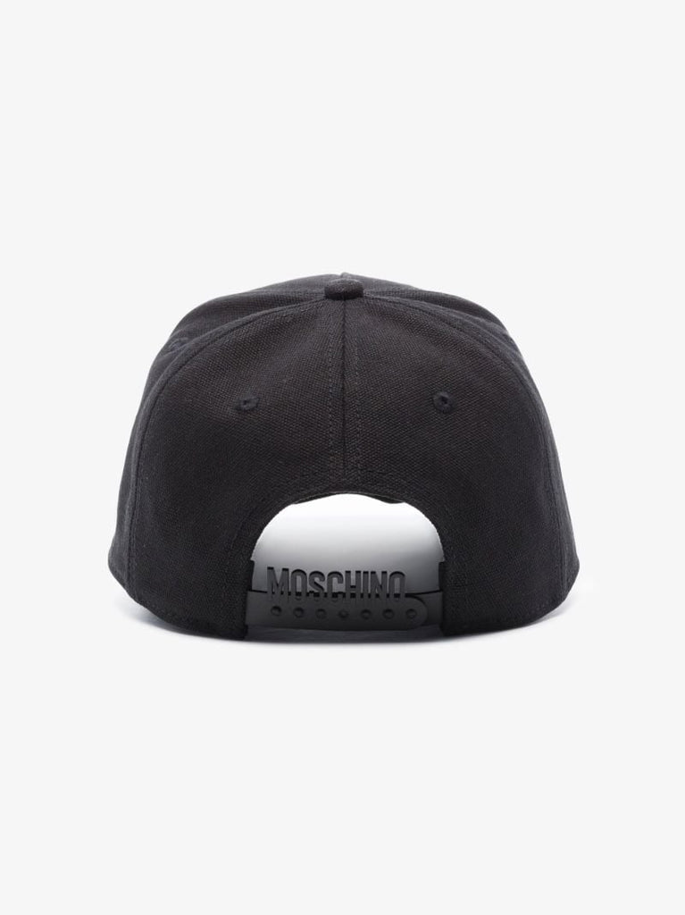 X Smiley Black Double Smiley Cotton Baseball Cap