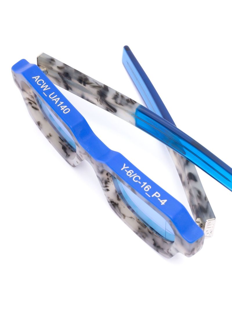 X Retrosuperfuture Blue Caro Square Sunglasses