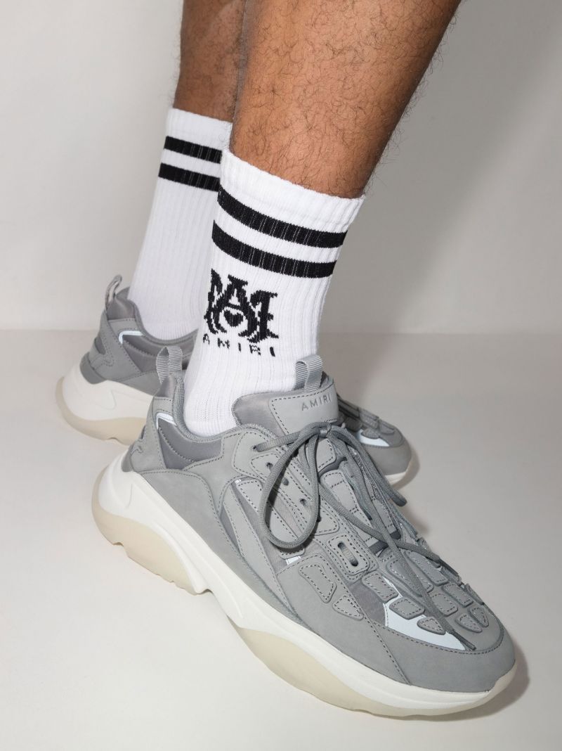 Grey Bone Runner Sneakers