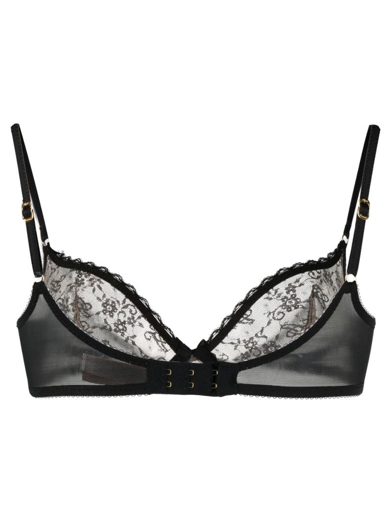 Black Malorey High Apex Lace Underwired Bra