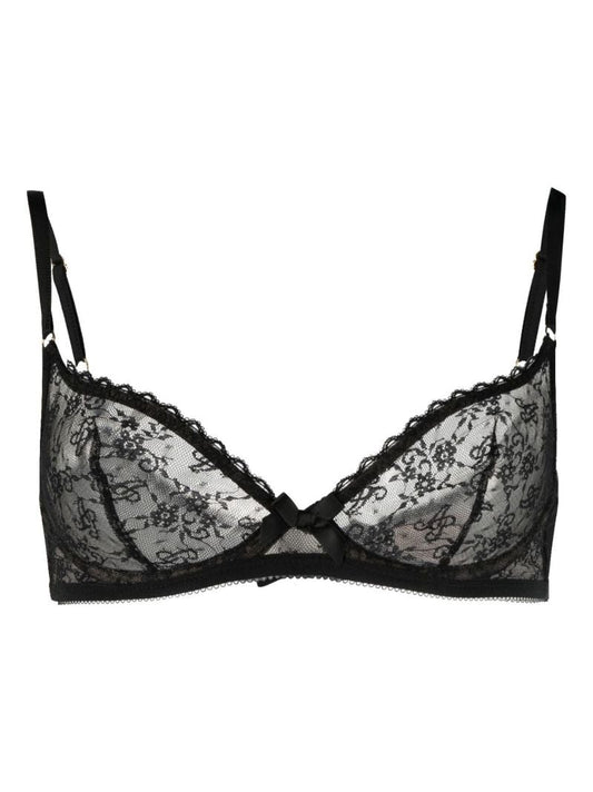 Black Malorey High Apex Lace Underwired Bra