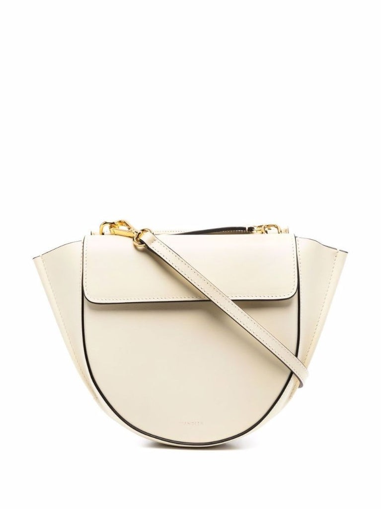 Yellow Hortensia Mini Leather Tote Bag