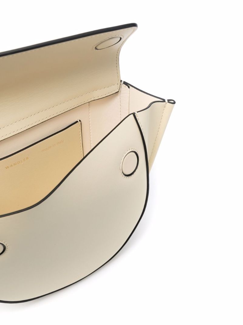 Yellow Hortensia Mini Leather Tote Bag