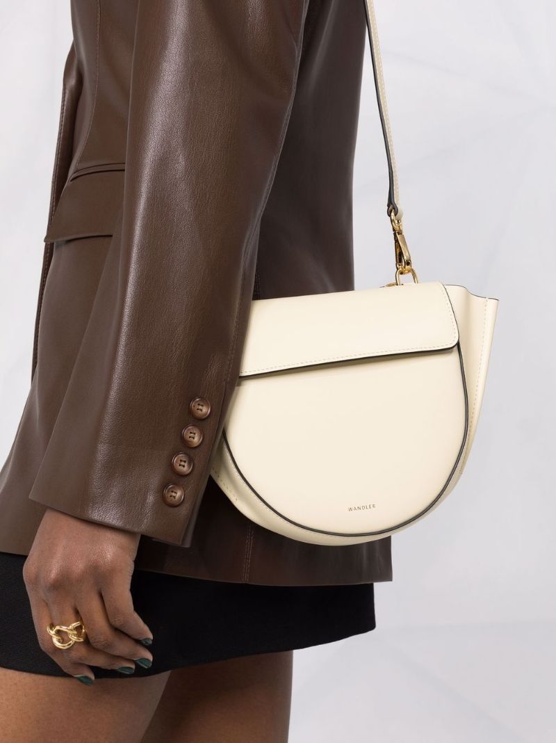 Yellow Hortensia Mini Leather Tote Bag