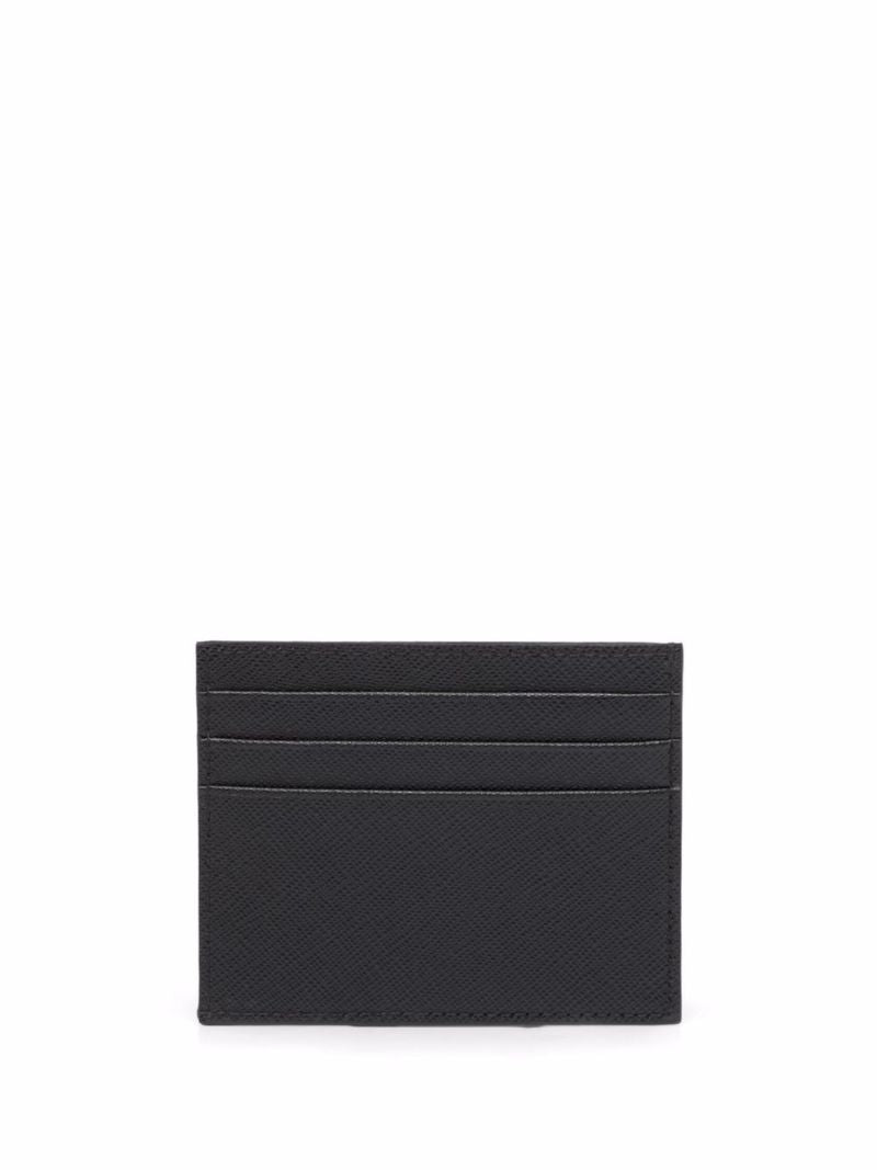 Black Saffiano Leather Card Holder