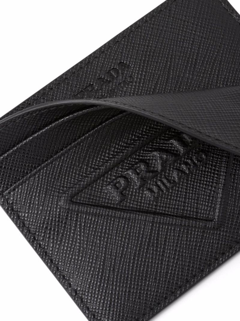 Black Saffiano Leather Card Holder