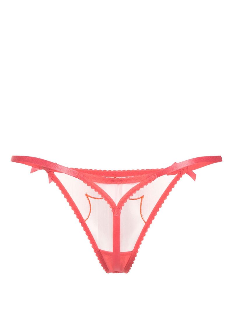 Orange Lorna Sheer Thong