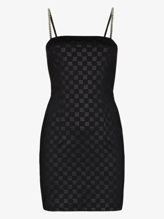 Monogram Print Mini Dress