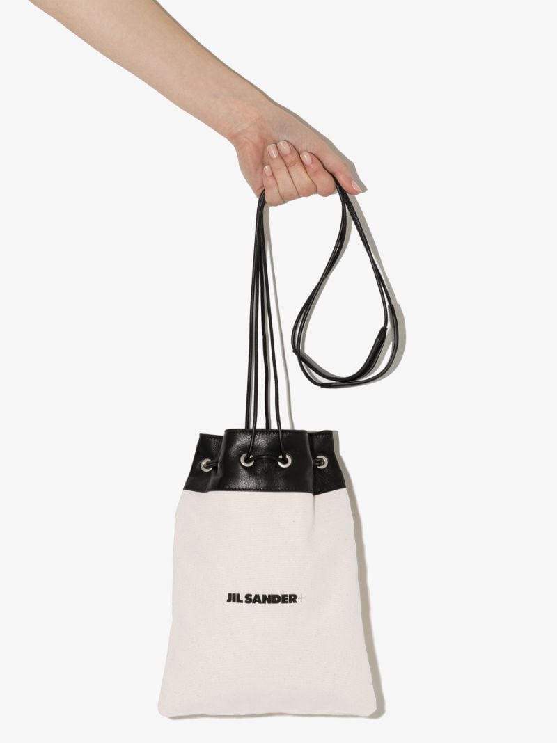 Neutral Canvas Drawstring Backpack