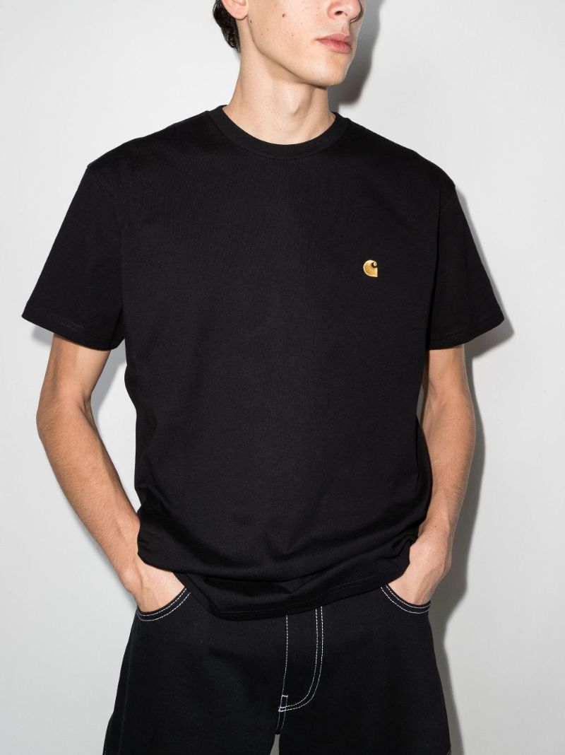 Chase Logo Embroidered Cotton T-shirt