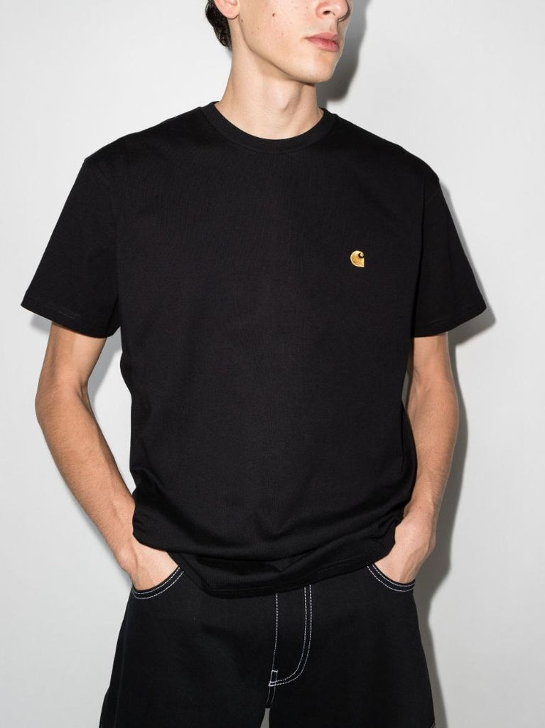 Chase Logo Embroidered Cotton T-shirt