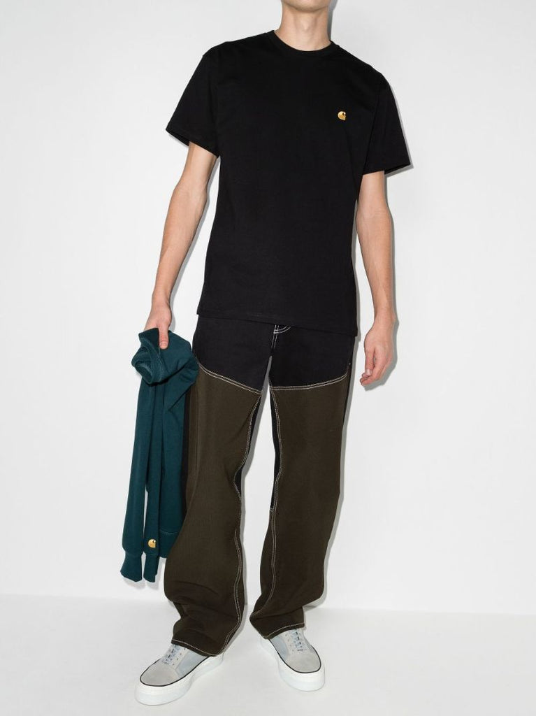 Chase Logo Embroidered Cotton T-shirt