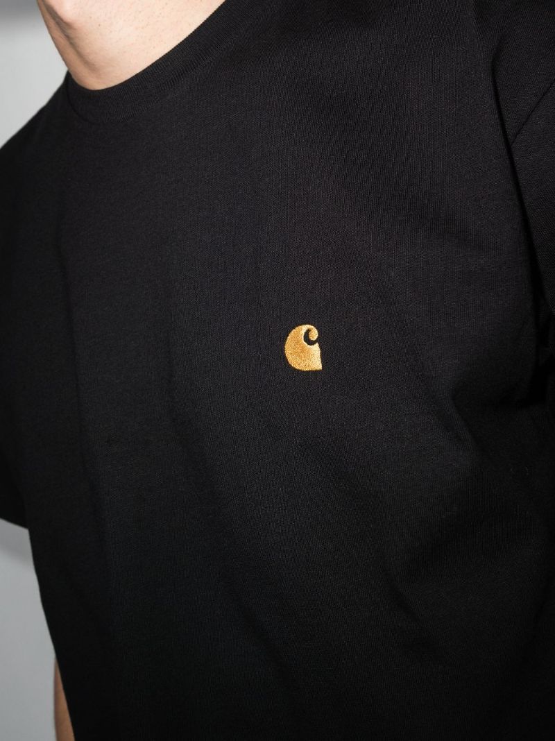 Chase Logo Embroidered Cotton T-shirt
