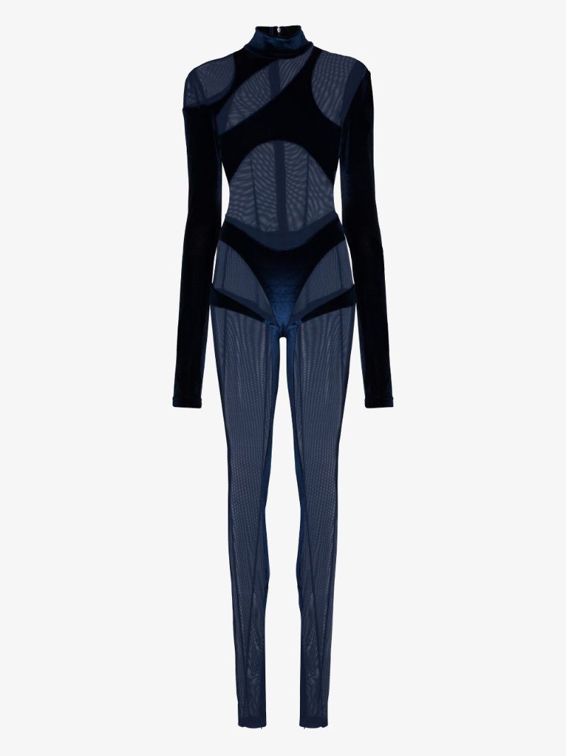Velvet Cutout Jumpsuit