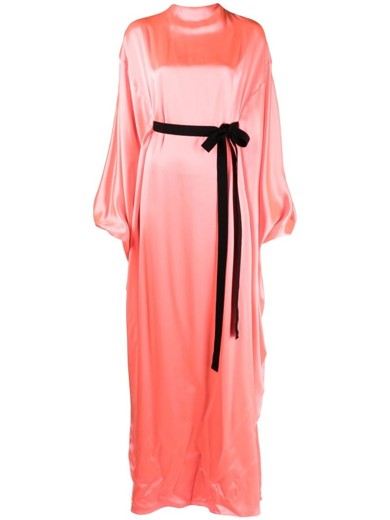 Pink Raziya Silk Maxi Gown