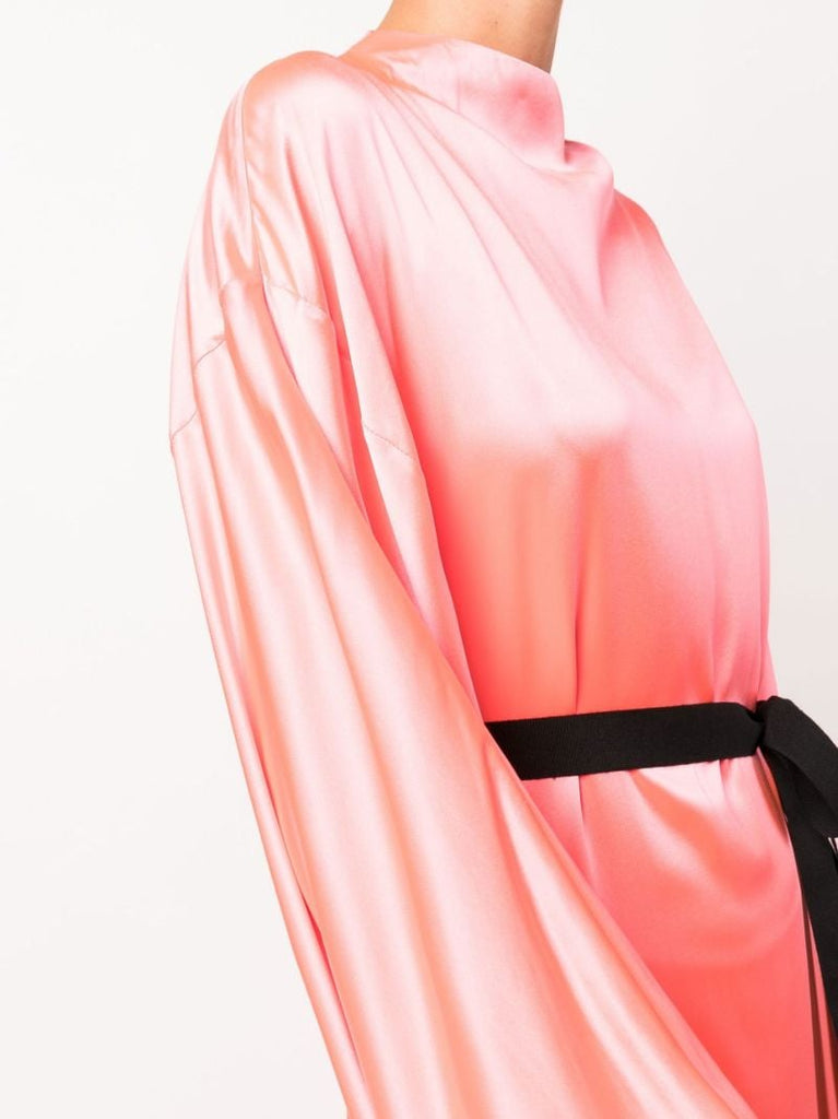 Pink Raziya Silk Maxi Gown